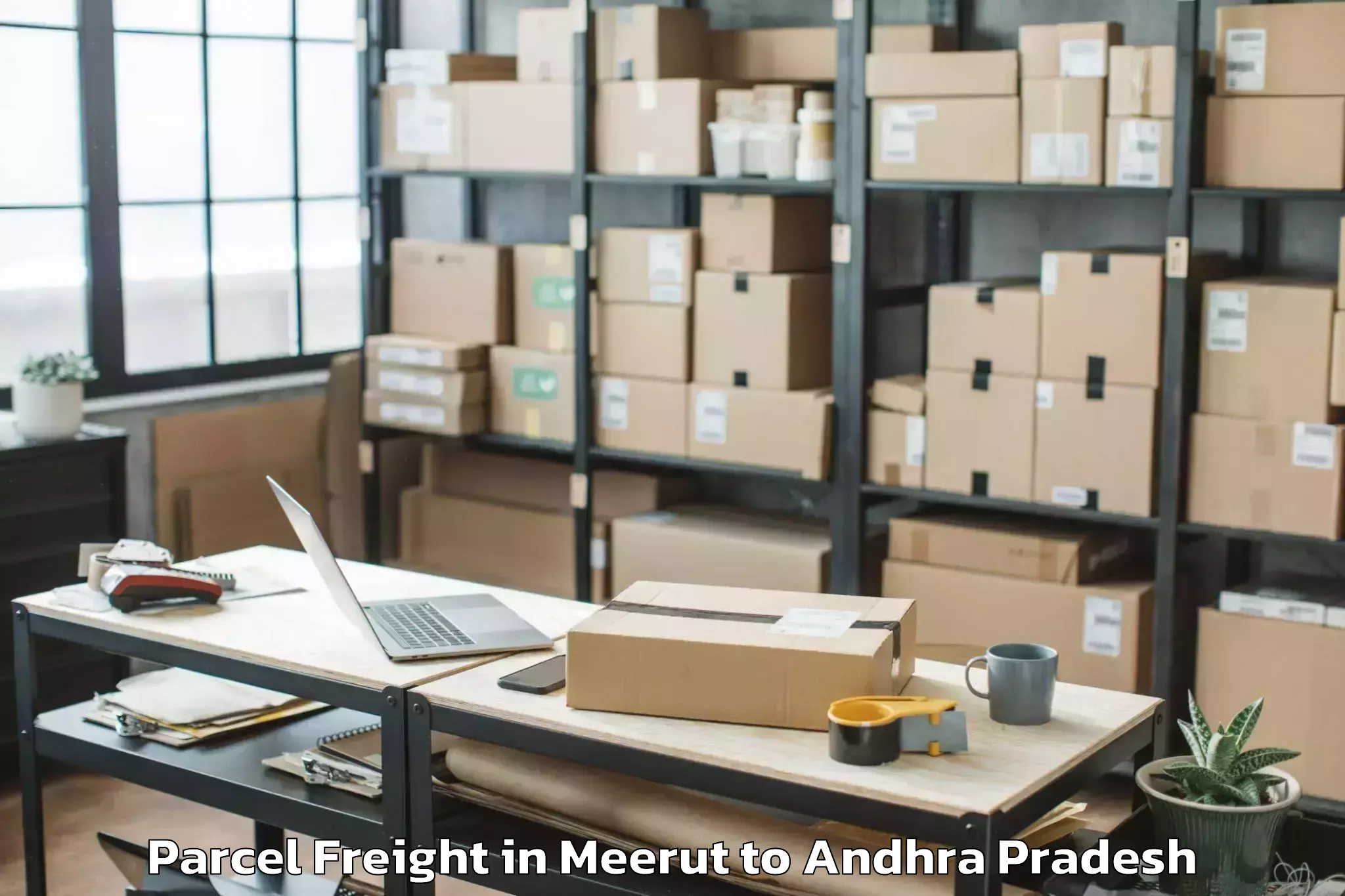 Professional Meerut to Mangalagiri Parcel Freight